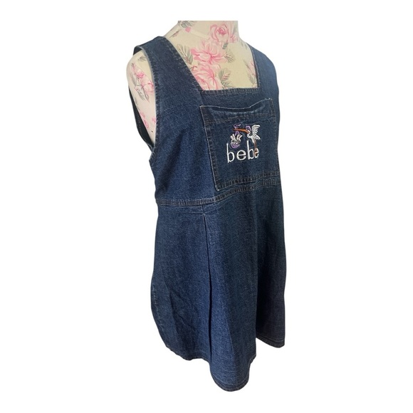 Maternity Denim Jumper with Embroidered Design - Picture 1 of 10